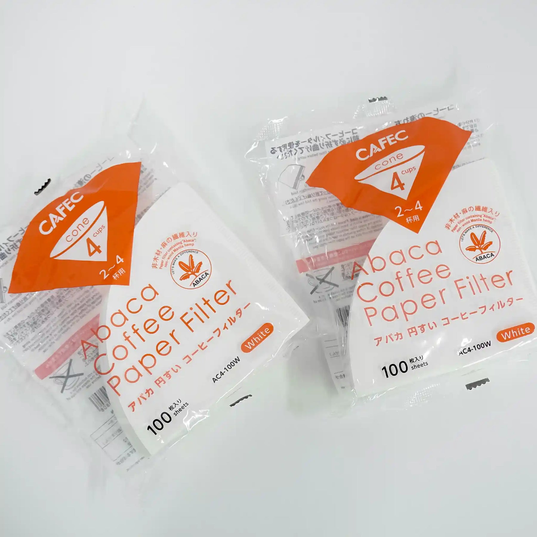 CAFEC Abaca Coffee Paper Filter (Cone-shaped 4 Cups)