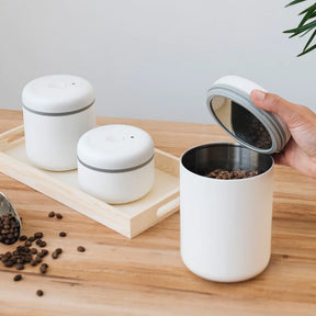 Fellow Atmos Vacuum Canister Matte White